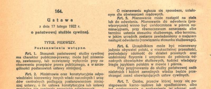 Zasady rekrutacji i awansu w służbie cywilnej