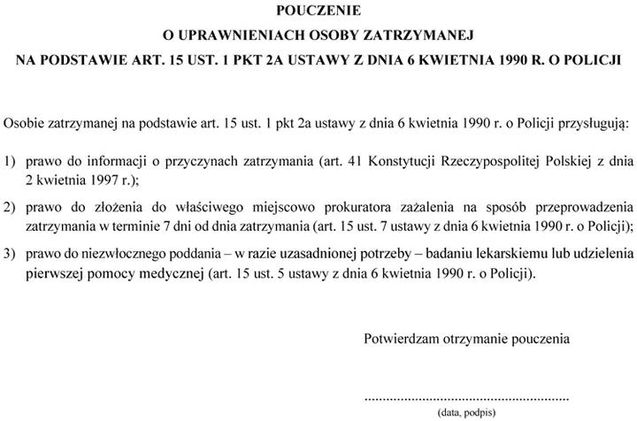 Art. 15 ust. 1 pkt 3 ustawy o Policji