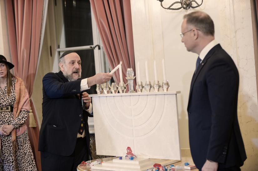 Świece chanukowe w sejmie