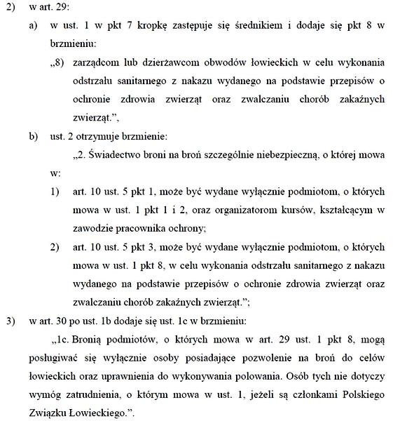 Nowa ustawa o broni