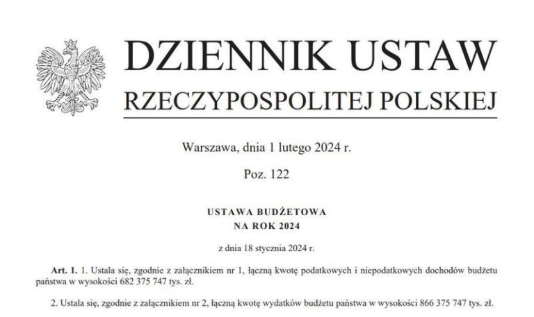 Ustawa budżetowa: kiedy zaczyna obowiązywać i co to zmienia?