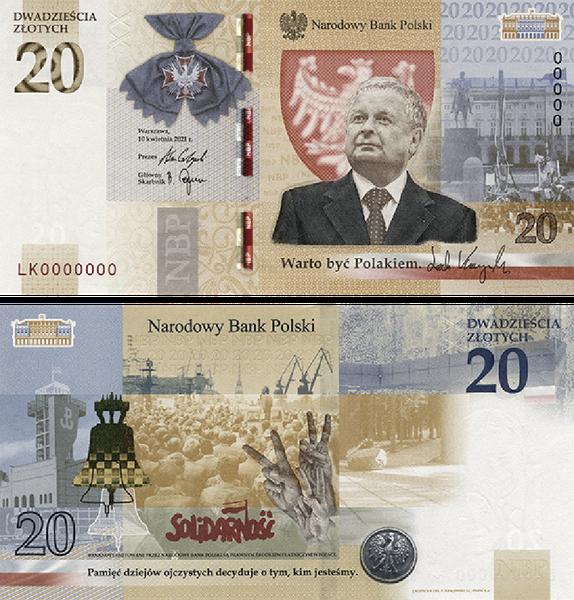 Cena banknotu z Kaczyńskim